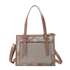 [ハルジオ] 痛バ 小さめ 痛バッグ ミニ ショルダー トート 2WAY 痛バに見えない 痛バック ショルダーバッグ トートバッグ ハンドバッグ 推し活バッグ 黒 茶色 青 水色 大人 推し活 鞄 いたばっく いたば 普段使い 人気 おしゃれ か [ブラウン]