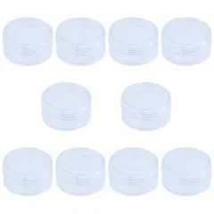 【迅速発送】BIUTEFOR 小分け容器 小分け丸ケース 5ml 10個セット 小物入れ 収納ケース 化粧品用小分け容器 透明 便利グッズ 出張 旅行用品 家庭用