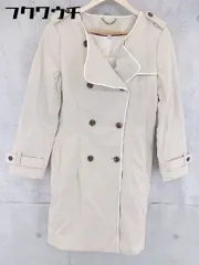 ■ ◎ BANANA REPUBLIC バナナリパブリック  長袖 トレンチ コート サイズM アイボリー レディース  【1102160001756】