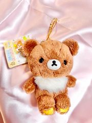 【タグ付き】 チャイロイコグマ　ぶらさげぬいぐるみ　キーホルダー　ストラップ　san-x