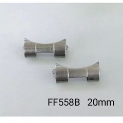 FF558B 修理交換用 社外部品 弓カン フラッシュフィット 20mm 【対応】ロレックス エクスプローラーⅠ等　ROLEX 互換パーツ