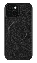 【数量限定】ケース MagSafe 対応 15 本革 シュリンクレザー スマホケース スマホ カバー iPhone 背面ケース 携帯ケース (iPhone15 ブラック)