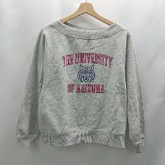 ◇ ⊇ GU ジーユー 裏起毛 長袖 トレーナー サイズM グレー レディース E  【1502030003673】