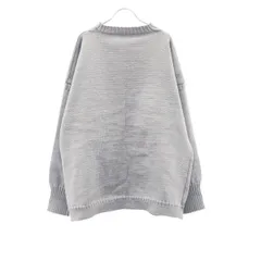 LE TRICOTEUR ル トリコチュール BIG SIZE GUERNSEY SWEATER ビッグガンジーニットセーター  グレー 50のサムネイル