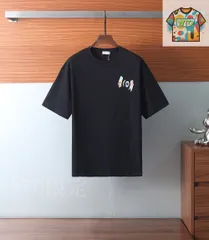 【今日特価】Dior 2025SS ロゴプリント & ストーン ニット T シャツ