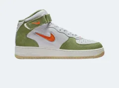 ナイキ エアフォース 1 ミッド '07 QS オリーブ グリーン アンド トータル オレンジ