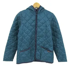 ラベンハム キルティングジャケットアウター フード付き 中綿ジャケット 英国製 レディース 38サイズ グリーン LAVENHAM 【中古】のサムネイル