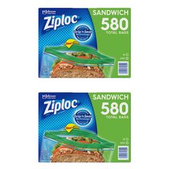 コストコ ジップロック サンドイッチバッグ 保存袋 580袋 2個セット