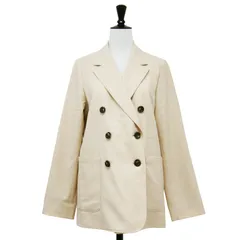 Demi-Luxe BEAMS デミルクス ビームス ジャケット ベージュ サイズ:36 | 23春夏 ソフトツイル 6ボタンジャケット ブレザー 長袖 テーラード オーバーサイズ スリット ウール | アウター 上着 ブルゾン コート【レディース】【中古】のサムネイル