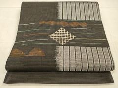 平和屋着物＊夏物 八寸名古屋帯 抽象文様 正絹 逸品 DAAX5576cm - メルカリ