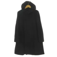 ズッカ zucca コート ダッフルコート Aライン ダブルジップ 起毛 ウール混 ブラック 黒のサムネイル