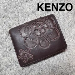 未使用品✨️ KENZO　ケンゾー　珍しい型押しパターン　レザー　折り財布 2025年最新】Kenzo メンズ 折り財布の人気アイテム - メルカリ