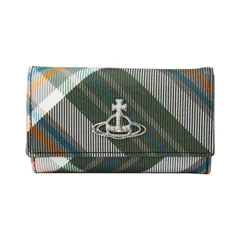 ヴィヴィアン キーケース レディース Vivienne Westwood ヴィヴィアンウェストウッド NO,17 BIOGREEN SAFFIANO PRINTED O102 DERBY TARTAN GREEN