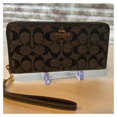 coach長財布　デニム生地　F11