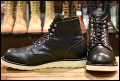 【7.5D 良品 犬タグ復刻 21年】レッドウィング 8165 アイリッシュセッター 黒 ブラッククローム プレーントゥ ブーツ redwing HOPESMORE【FF517】