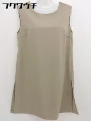 ◇ titivate ティティベイト ノースリーブ 膝丈 ワンピース サイズM ベージュ系 レディース  【中古】 【1111020009474】のサムネイル