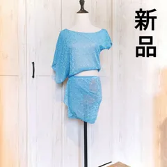 ★新品★ベリーダンス衣装ラメ入セットアップ　トップス　スカート　レッスン着ウェア練習着