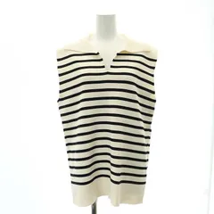 ユニオンランチ UNION LAUNCH 23SS Sailor Sleeveless Knit Top ニット ボーダー シャツ スキッパー ノースリーブ F ユニオンランチ UNION LAUNCH 23SS Sailor Sleeveless Knit Top