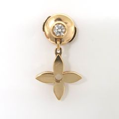 IT78851 ルイ・ヴィトン ピアス モノグラム･イディール Q96169 K18PG ダイヤモンド 片方のみ レディース LOUIS VUITTON 中古