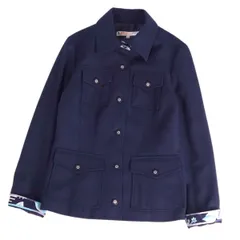 美品 レオナール LEONARD SPORT ジャケット ウール カシミヤ フラのサムネイル