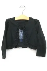 【中古】COMME CA ANGEL コムサエンジェル  子供服 キッズ トップス カーディガン ブラック 女の子 サイズ110A