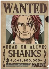 P.O.P PBM シャンクス＋A6クリアファイル&ポストカードセット手配書 P.O.P PBM シャンクス＋A6クリアファイル&ポストカードセット