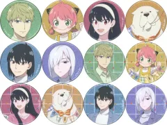 【中古】バッジ・ビンズ 全12種セット 「TVアニメ SPY×FAMILY POP UP STORE in ロフト 描き下ろし ホリデーパーティーver. トレーディンググリッター缶バッジ」