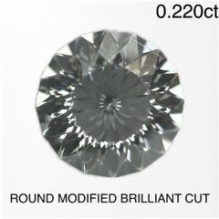 【新品】ROUND MODIFIED BRILLIANT CUT ダイヤモンドルース