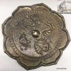 中国古美術 花鳥鳳鳥紋青銅鏡 銅鏡 骨董 収蔵置物 | Mercari