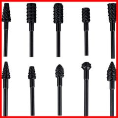 面取り バリ取り 刃幅6-8ｍｍ 彫刻 3mm軸 ロータリーバー 木工 タングステンバー 加工 カッター10本セット 切削 ドリル ビット 研磨用 リューター 研削用 Bestgle超硬バー