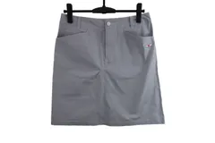 【美品】New Balance golf(ニューバランスゴルフ) スカート 白グレーチェック レディース 2 012-9134503 ゴルフ用品 2505-0027 中古