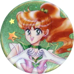 【中古】バッジ・ピンズ スーパーセーラージュピター 「美少女戦士セーラームーン オーロララメ缶バッジ(A)」 オフィシャルファンクラブ Pretty Guardians/セーラームーンストア/ローソン限定