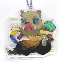 【中古】雑貨 [単品] 嘴平伊之助 アクリルチャーム 「鬼滅の刃 全集中展 ご当地SD アクリルチャームセット」 福岡会場限定