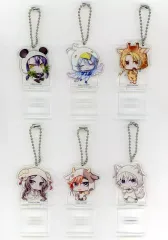 【中古】キーホルダー [単品] 集合 描きおろしちびキャラアクリルスタンドキーチェーン6個セット 「Switchソフト マツリカの炯-kEi- 天命胤異伝 スペシャルステラセット」 同梱特典