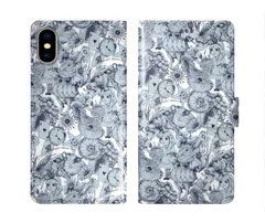 [iPhone12 Pro Max] iPhone16 ケース スカラー スマホケース 手帳型 iPhone16 Pro ケース アイフォン16 15 14 13 12 11 スマホカバー 全機種対応 手帳 ScoLar ウサギ アリス 時計 トランプ柄 ダイ