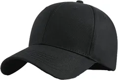 Lopis キャップ メンズ 深め 60～65cm おしゃれ かっこいい つば長 日よけ 大きめ 帽子(ブラック,  XL)