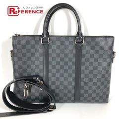 LOUIS VUITTON Anton Briefcase N40024 Damier Graphite Canvas Black