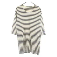 オーシバル フランス製 長袖 ボーダー ワンピース 1 生成り ORCIVAL ロゴ バスクシャツ レディース 【中古】  【230618】