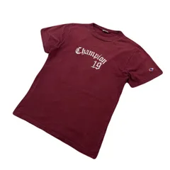 チャンピオン えんじ 【 トリコタグ 復刻 アジのあるアメカジ 】 半袖Tシャツ バーガンディ メンズ Lサイズ 細身●DE340