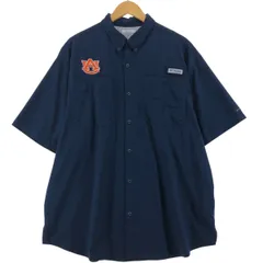 古着 コロンビア Columbia PFG OMNI-SHADE ボタンダウン 半袖 フィッシングシャツ メンズXL相当/eaa531575