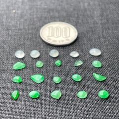 ルース全部20個 A貨天然翡翠(ヒスイ) ミャンマー産【057】 - メルカリ