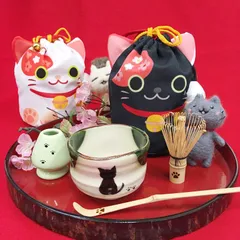 猫のいっぷくセット（野点セット）
