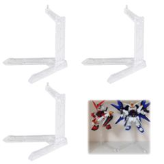[Very Popular!] Stand, Base, Doll Stand, Plastic Model, Gundam Figure Model Toy, Action Base, Figure, Gunpla Stand, Fixed, Gunpla, 3-Piece Set, Case, Display Stand, Simple Stand, DELUXEFOX, for Figures, Dolls, and Models