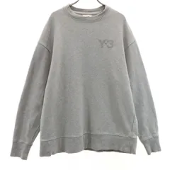 Y-3 ワイスリー 長袖 スウェット トレーナー S グレー ヨウジヤマモト メンズ 古着
