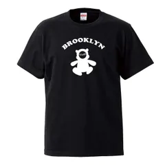 Tシャツ メンズ 半袖 黒 ブラック BROOKLYN ベビー 赤ちゃん クマ シンプル かわいい ウッドグリーン(WOOD GREEN)