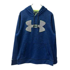 UNDER ARMOUR ロゴスウェット パーカー S ブルー アンダーアーマー フーディー プルオーバー トップス 古着卸 アメリカ仕入 a709-5981