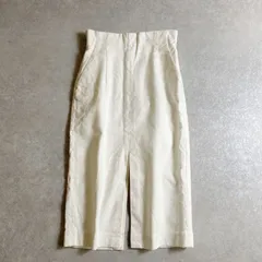 ★Whim Gazette/ストレッチ◎ハイウエスト コットン&リネン スリットヘム ペンシル スカート /size 36/ホワイト/ウィムガゼットのサムネイル