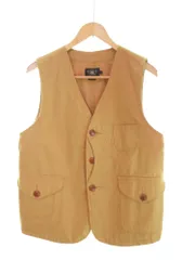 RRL ハーフムーンポケット ハンティングベスト ダブルアールエル Ralph Lauren RRL ムーンポケットハンティングベスト サーモンピンク