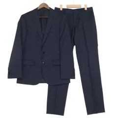 ヒューゴボス HUGO BOSS GUABELLO スーツ セットアップ テーラード ジャケット 2B ブレザー スラックス パンツ 46 M ネイビー ur19