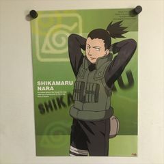 X339 ◇未開封品 ナルト NARUTO 奈良シカマル A3サイズ クリアポスター